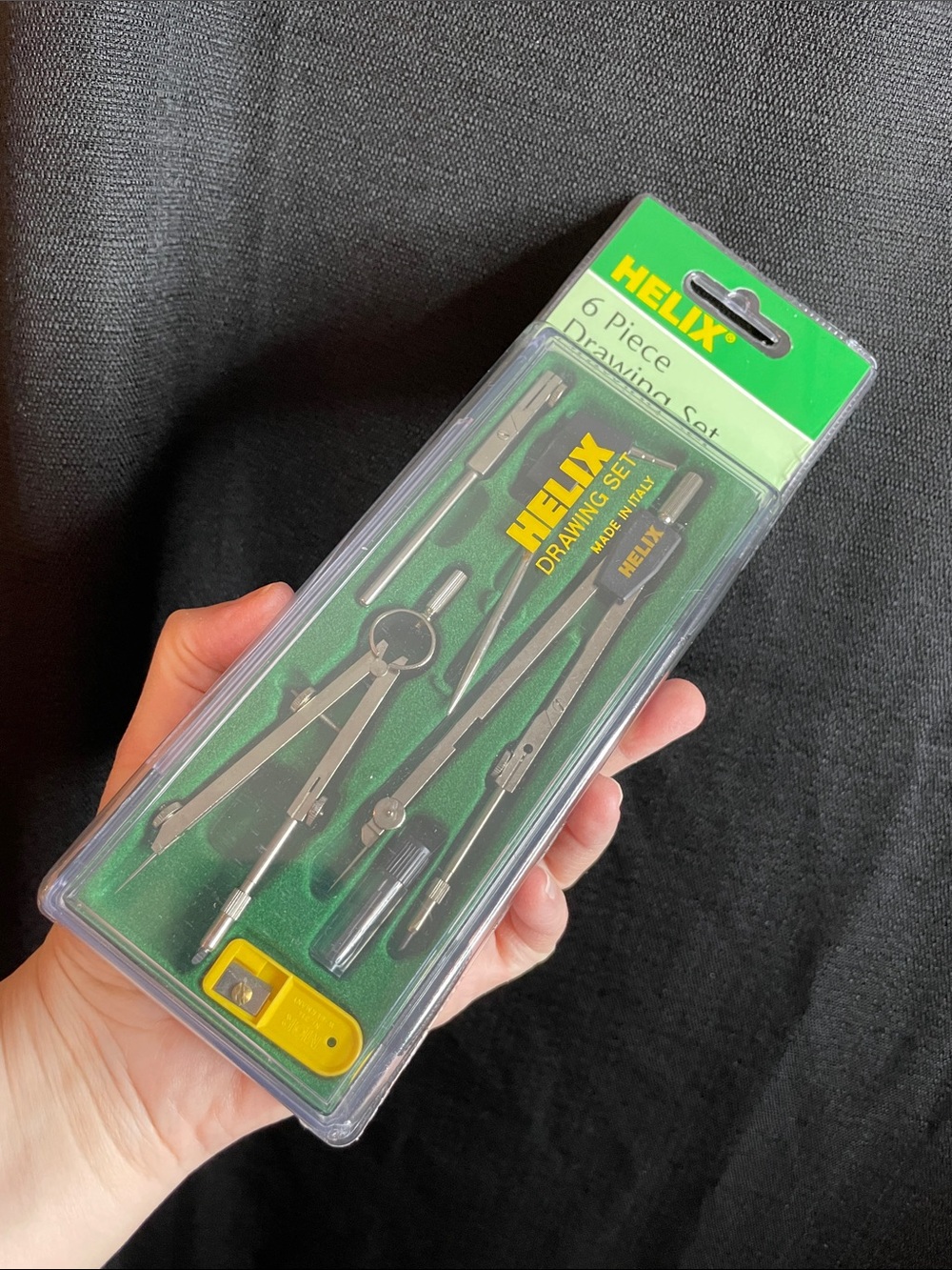 Helix Drawing Set with Green & Yellow Accents | NIB